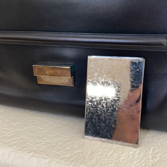 The Row Bicolor Runway Bag Black and White Top Handle - Picture 13 of 16